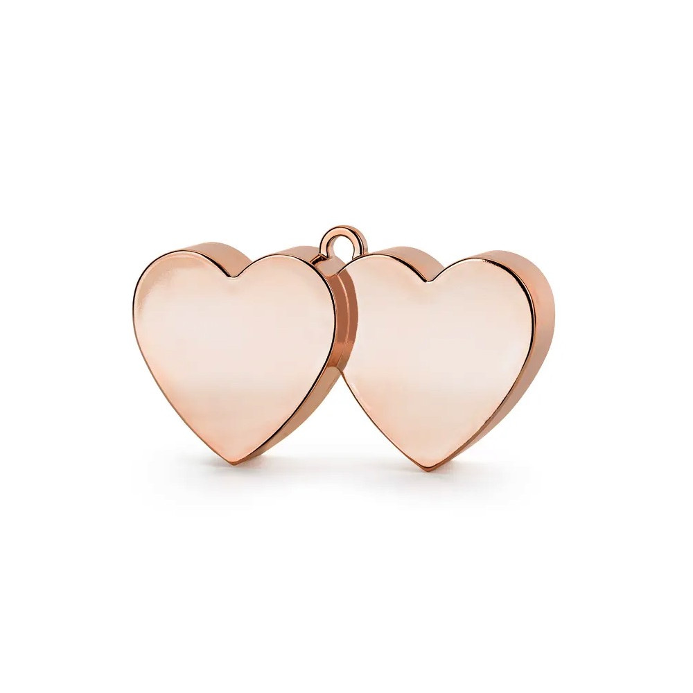 Foil balloon weight Hearts - pink gold