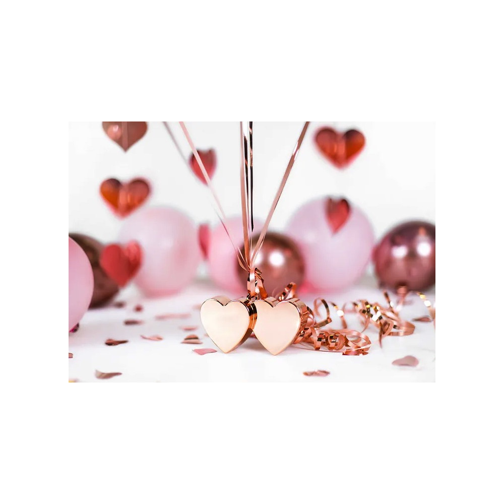 Foil balloon weight Hearts - pink gold