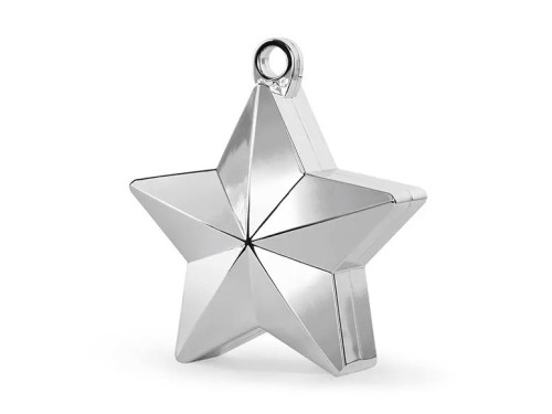 Foil balloon weight Star - silver