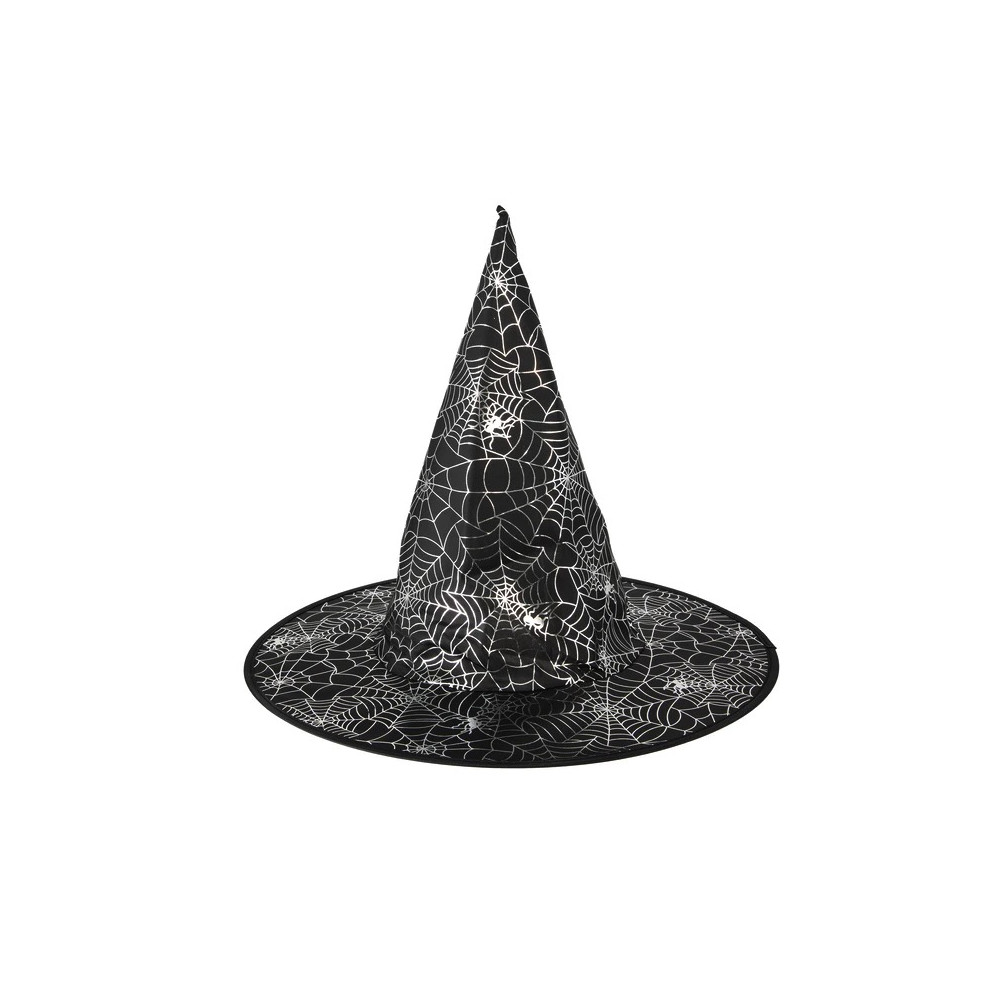 Kapelusz czarownicy Pajęczyny - czarny, 38 x 32 cm