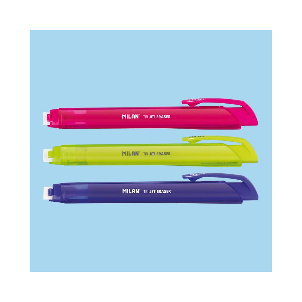 Mechanical Tri Jet eraser with 2 refills - Milan - pink
