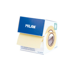 Karteczki samoprzylepne na rolce - Milan - żółte, 50 mm x 10 m