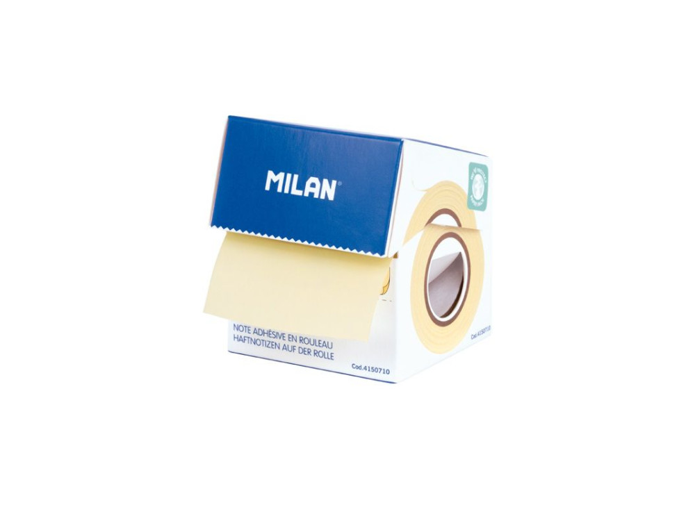 Karteczki samoprzylepne na rolce - Milan - żółte, 50 mm x 10 m