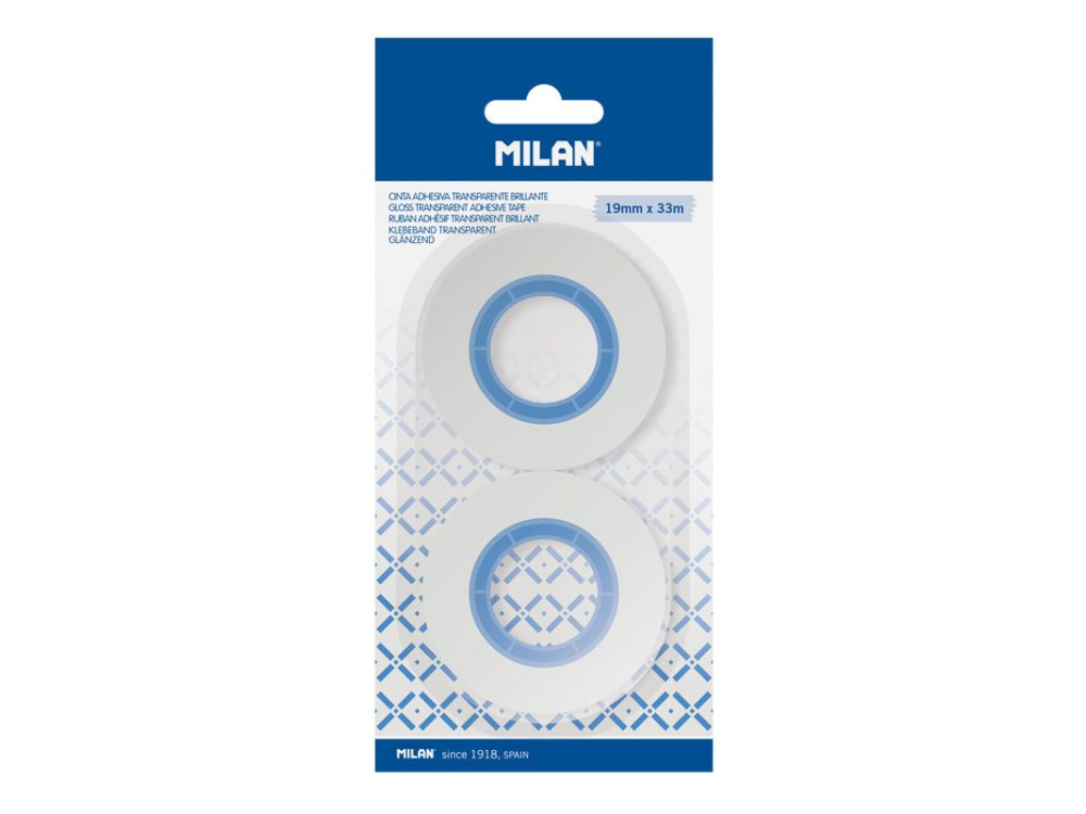 Gloss tape - Milan - transparent, 2 pcs.