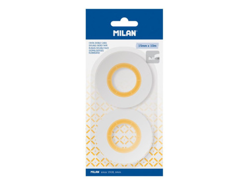 Double-sided tape - Milan - 15 mm x 10 m, 2 pcs.