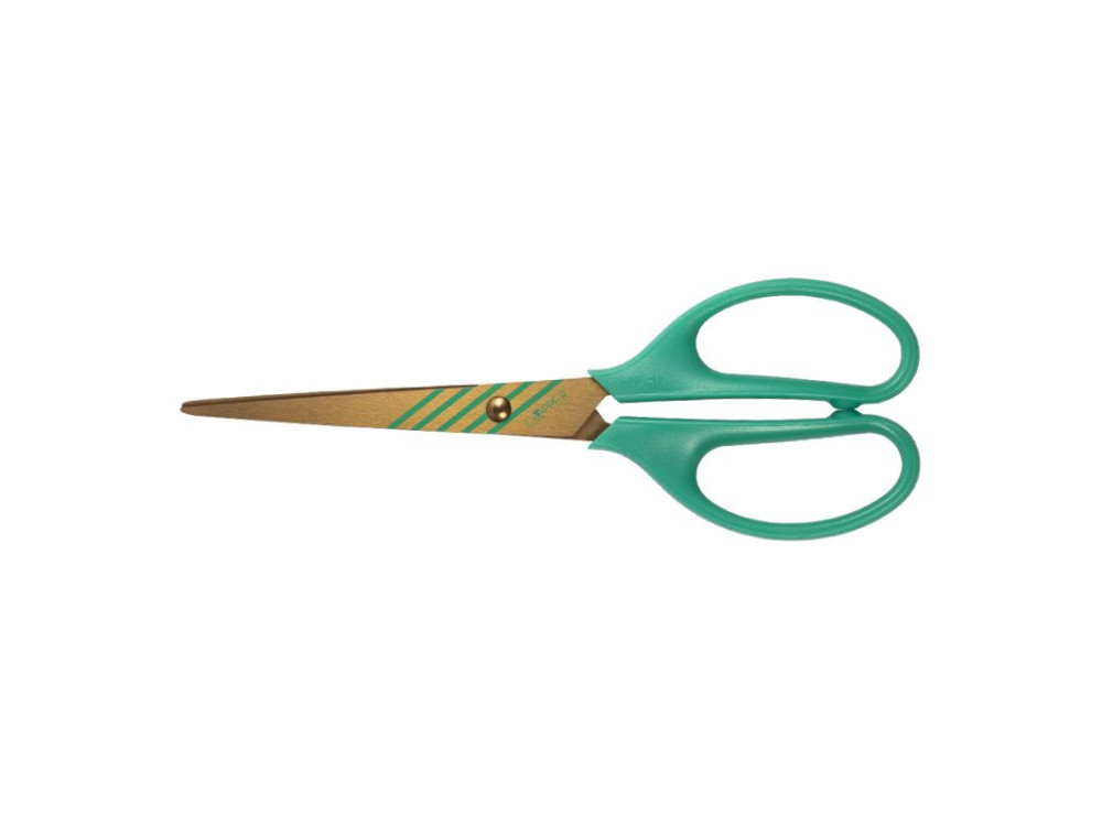 Nożyczki biurowe Copper - Milan - zielone, 17 cm