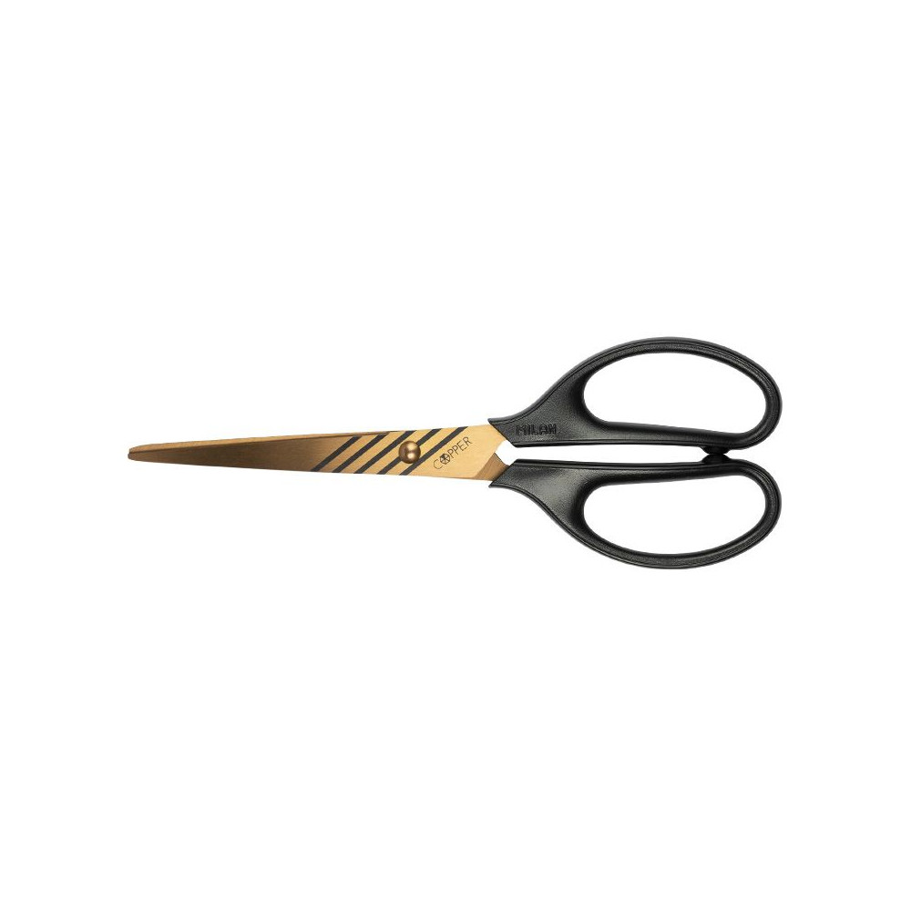 Office Copper scissors - Milan - black, 17 cm