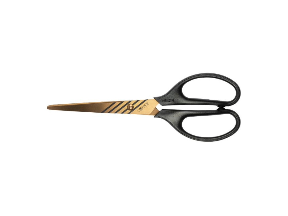 Nożyczki biurowe Copper - Milan - czarne, 17 cm