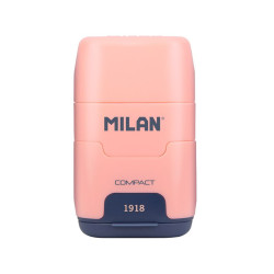 Eraser with sharpener Compact 1918 - Milan - pink