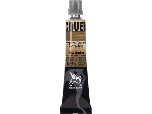 Farba Tempera Cover - Renesans - 35, umbra naturalna, 20 ml