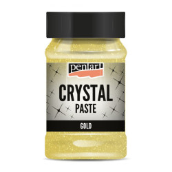 Pasta strukturalna Crystal - Pentart - złota, 100 ml