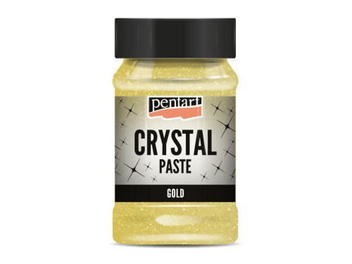Pasta strukturalna Crystal - Pentart - złota, 100 ml