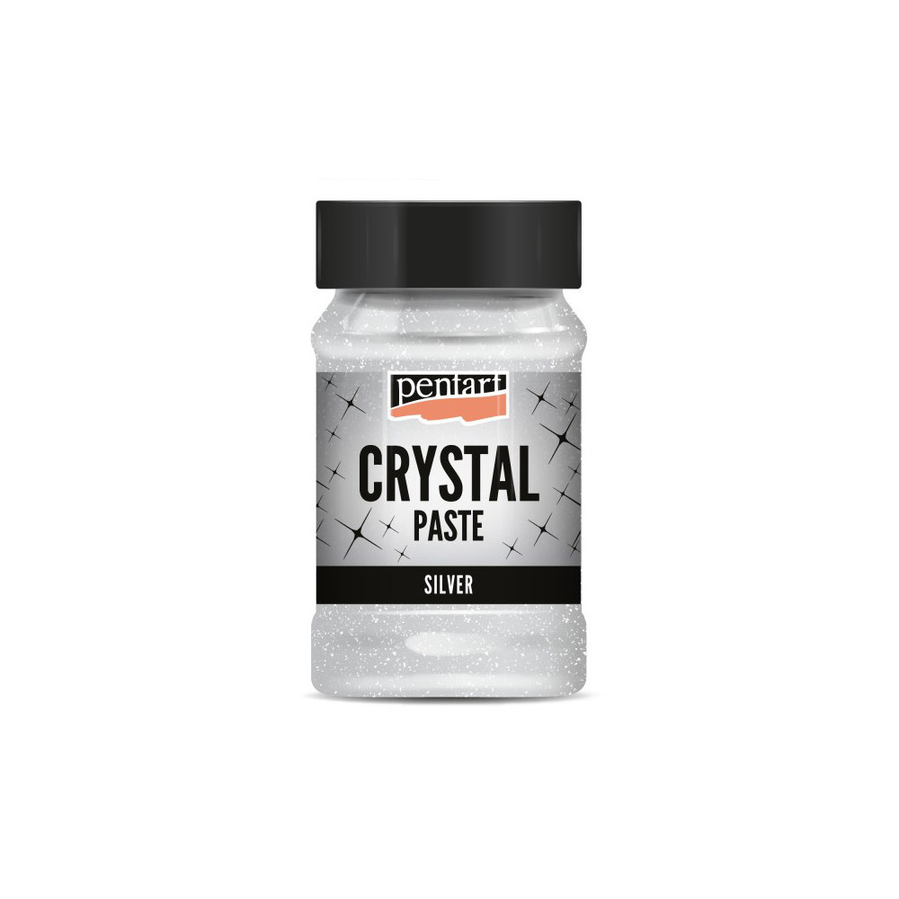 Crystal Paste - Pentart - silver, 100 ml