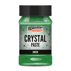 Pasta strukturalna Crystal - Pentart - zielona, 100 ml