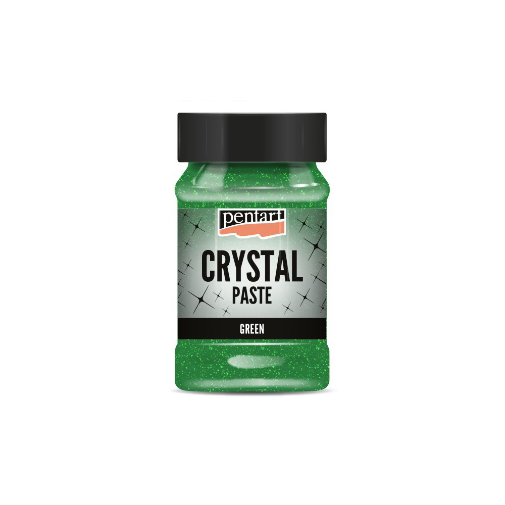 Pasta strukturalna Crystal - Pentart - zielona, 100 ml
