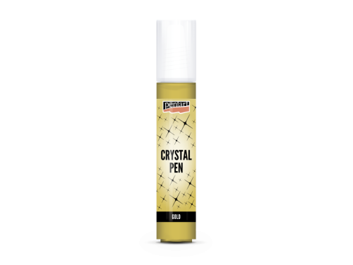 Pasta strukturalna Crystal w pisaku - Pentart - złota, 30 ml