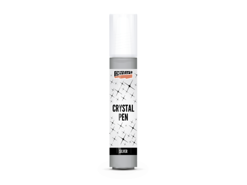 Crystal Paste in pen - Pentart - silver, 30 ml