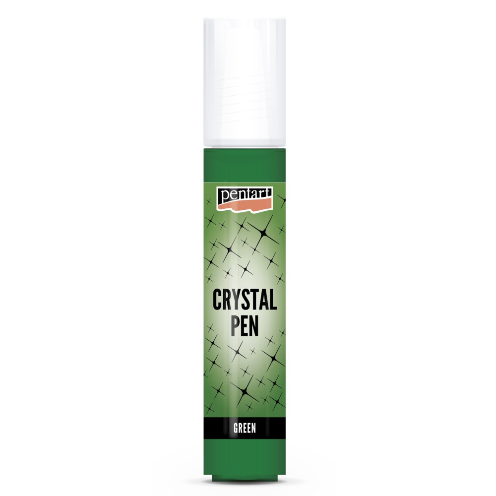 Crystal Paste in pen - Pentart - green, 30 ml