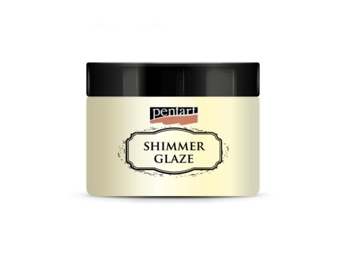 Shimmer Glaze Paste - Pentart - pearl white, 150 ml