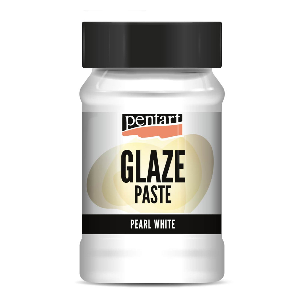 Pasta Glaze - Pentart - perłowa biel, 100 ml
