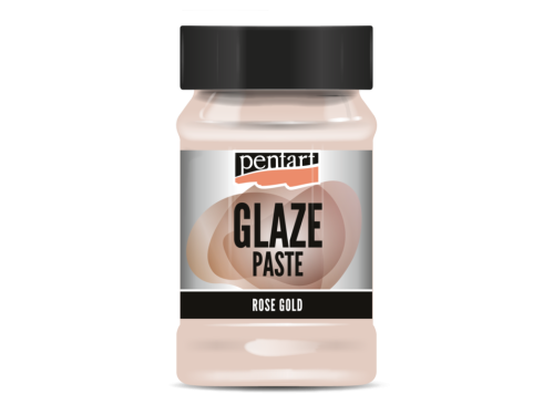 Pasta Glaze - Pentart - różowe złoto, 100 ml