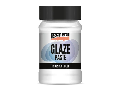 Glaze Paste - Pentart - iridescent blue, 100 ml