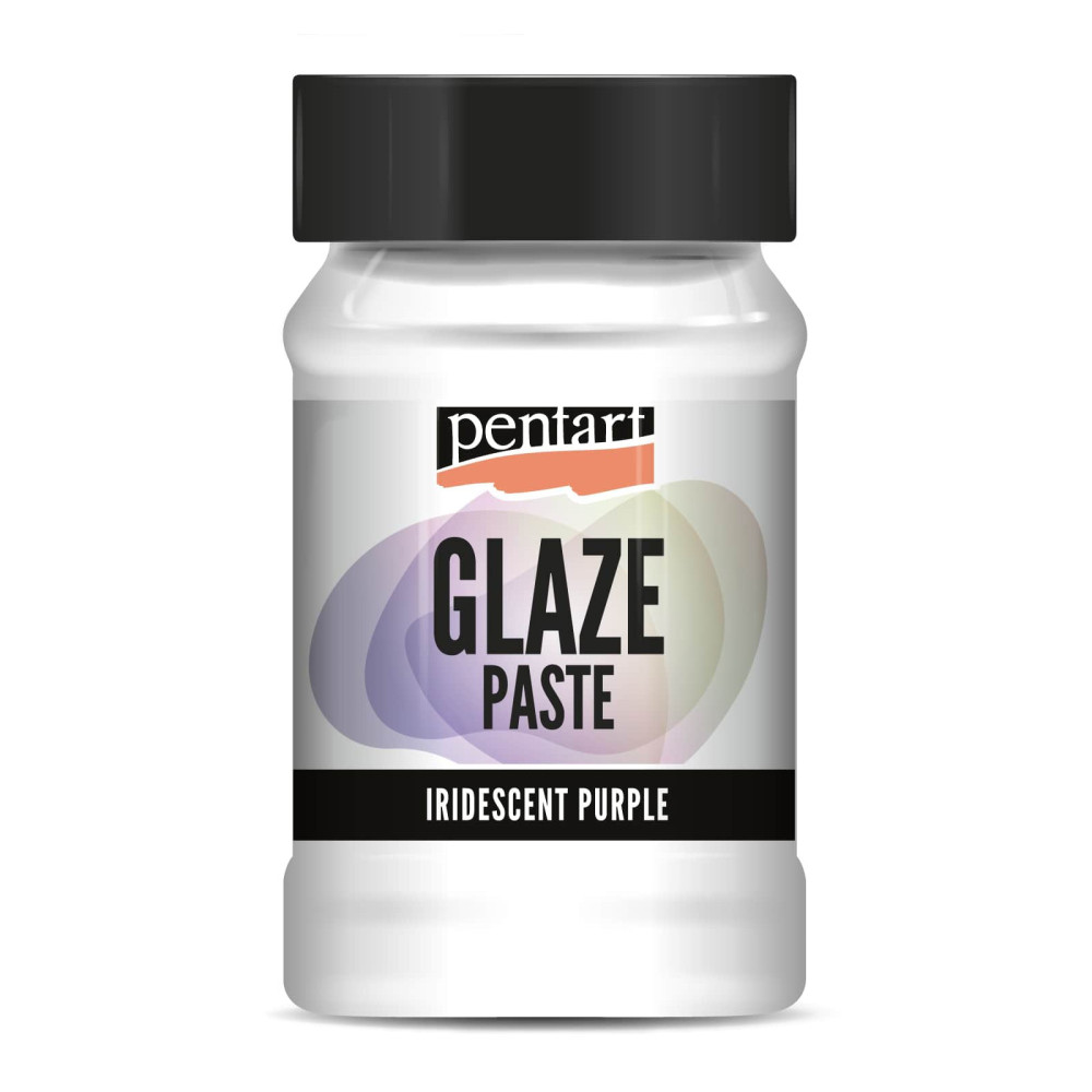 Pasta Glaze - Pentart - opalizująca fioletowa, 100 ml