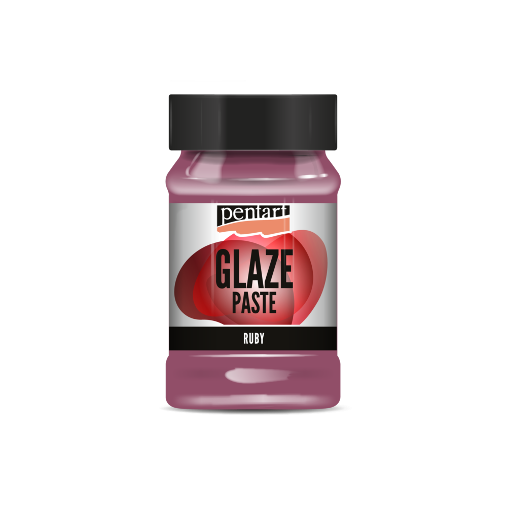 Glaze Paste - Pentart - ruby, 100 ml