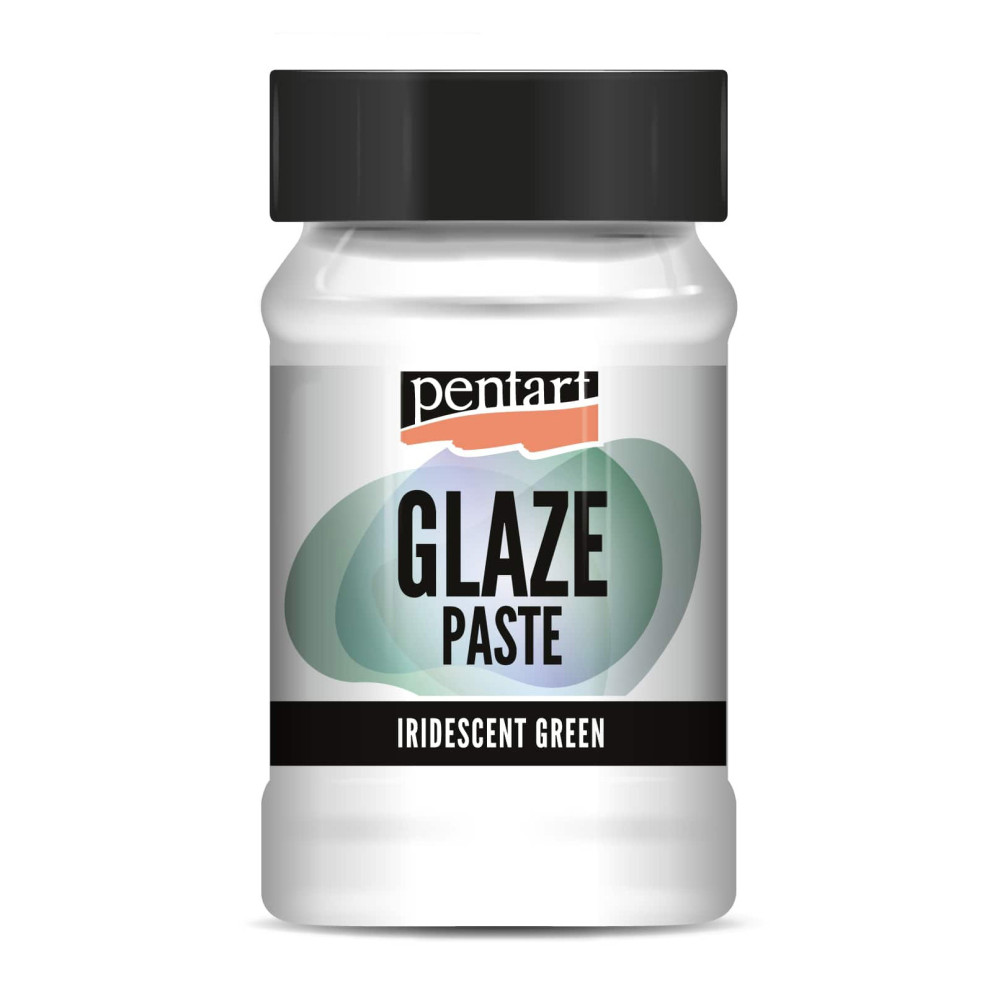 Glaze Paste - Pentart - iridescent green, 100 ml