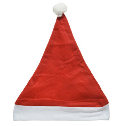 Santa hat with pompom - red, 40 cm