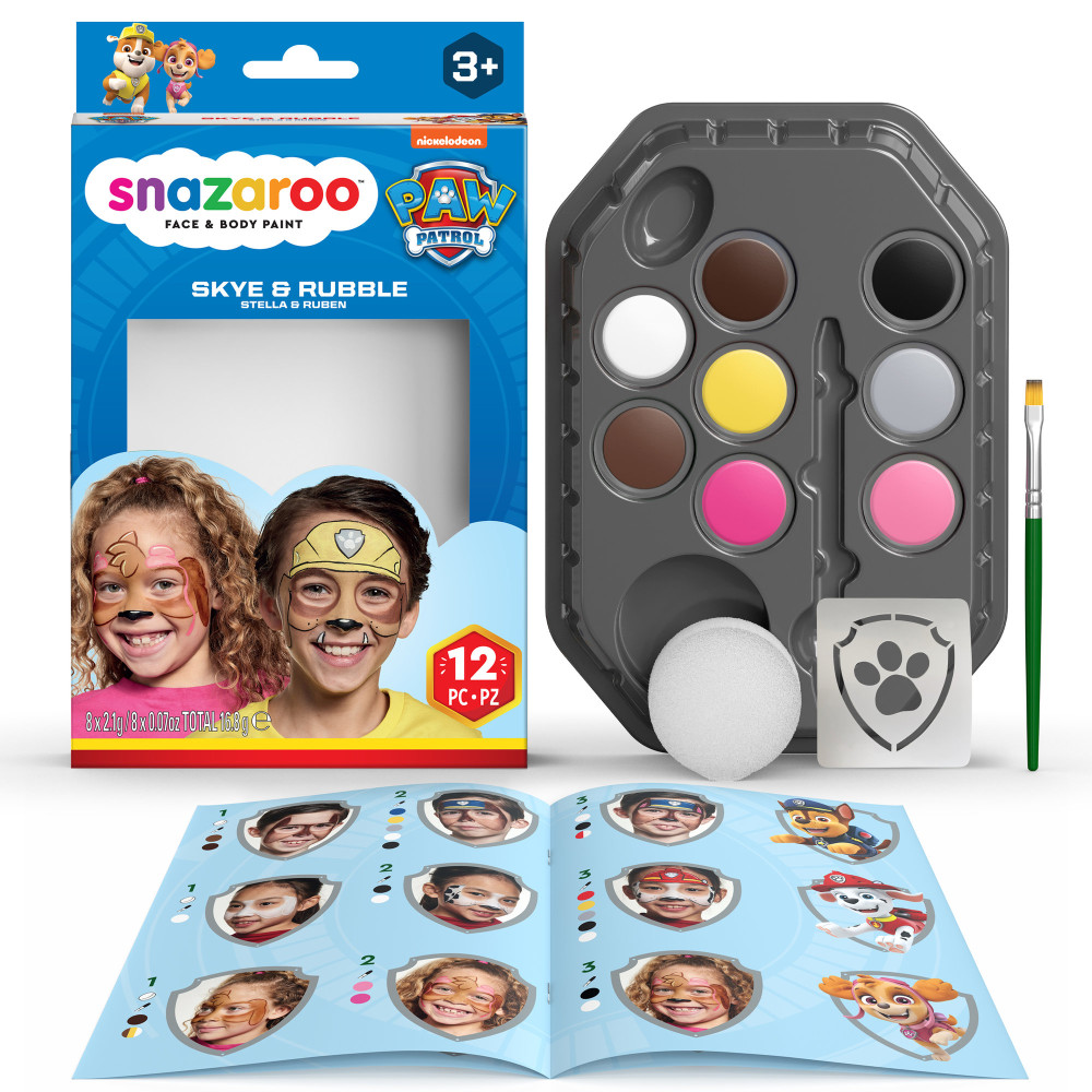 Face paint kit Skye & Rubble - Snazaroo - 12 pcs.
