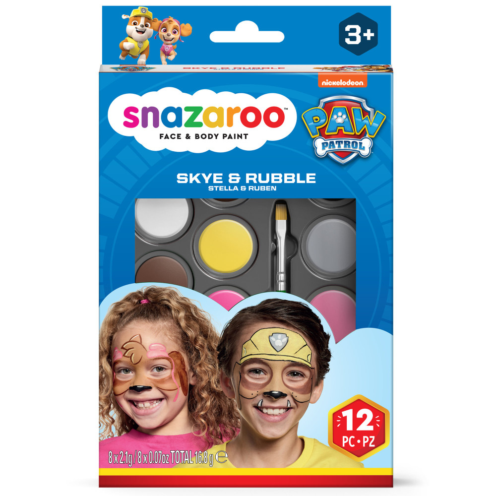 Face paint kit Skye & Rubble - Snazaroo - 12 pcs.