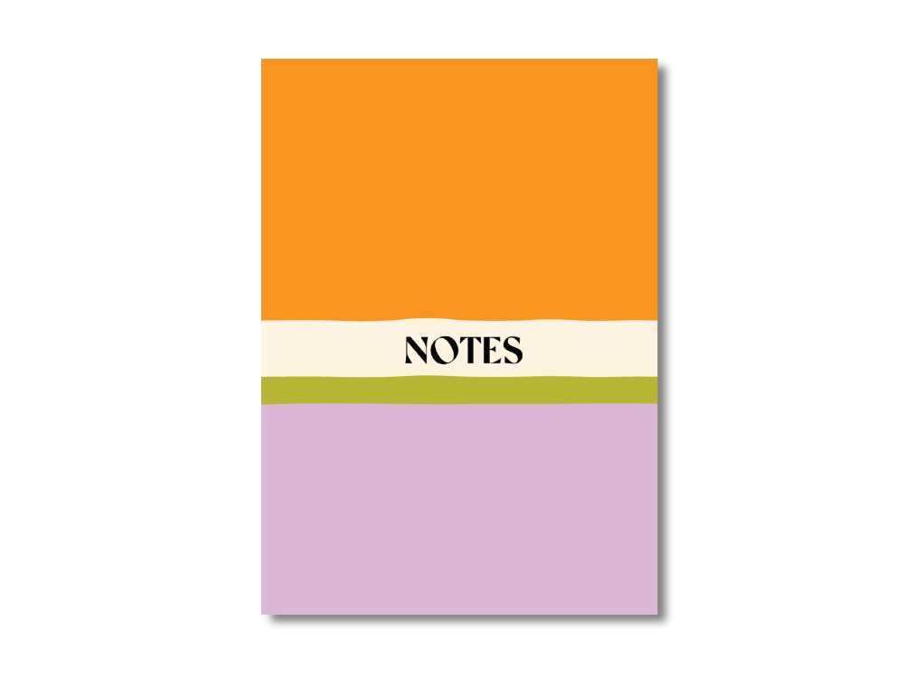 Notebook Citrus Colour Block A5 - Once Upon a Tuesday - ruled, softcover, 100 g, 60 pages