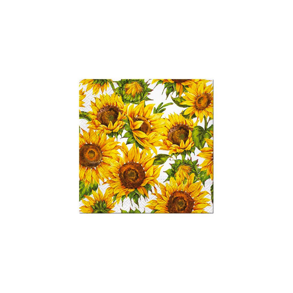 Serwetki ozdobne - Paw - Dancing Sunflowers, 20 szt.