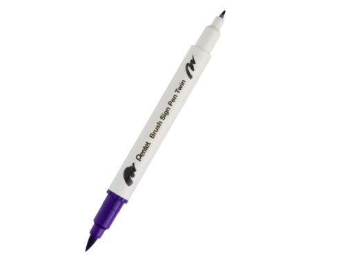 Double-sided marker Brush Sign Pen Twin - Pentel - violet