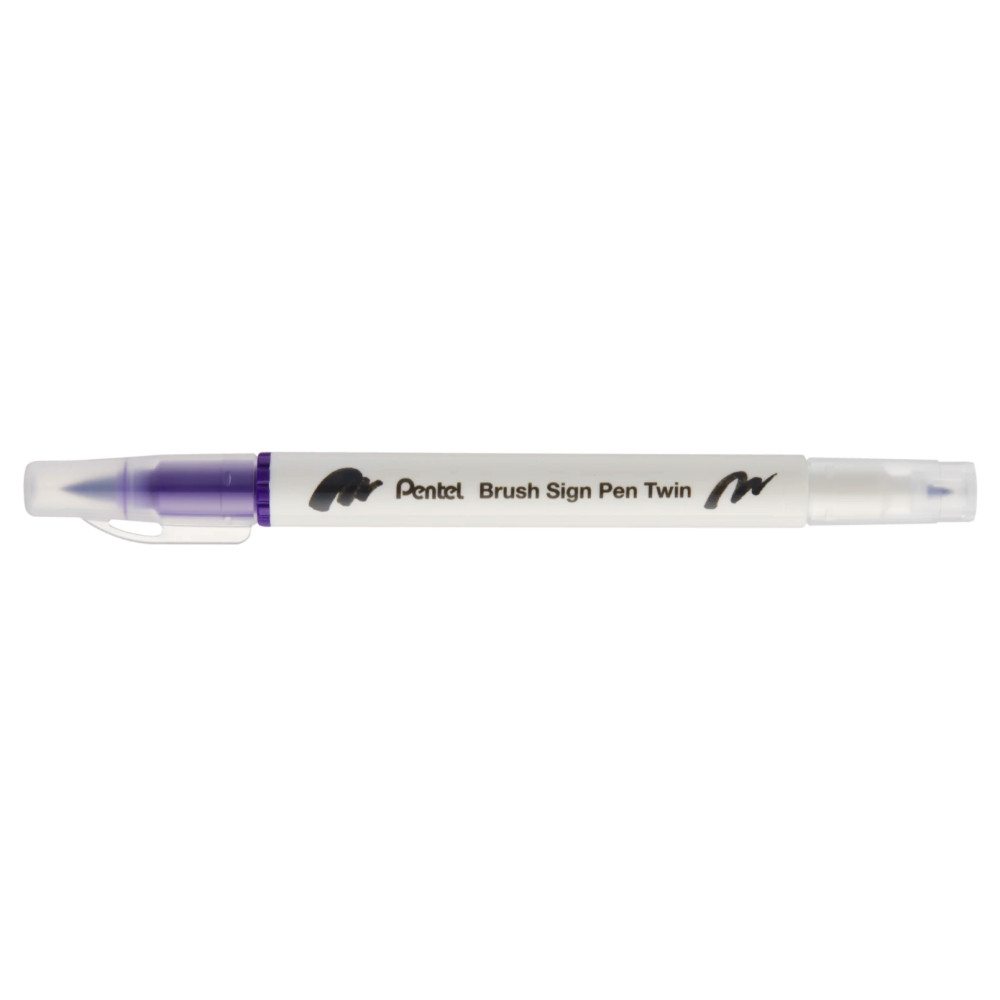 Double-sided marker Brush Sign Pen Twin - Pentel - violet