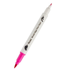 Double-sided marker Brush Sign Pen Twin - Pentel - pink