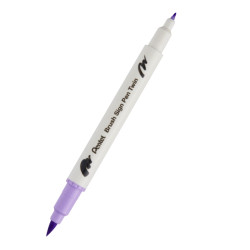 Double-sided marker Brush Sign Pen Twin - Pentel - heliotrop