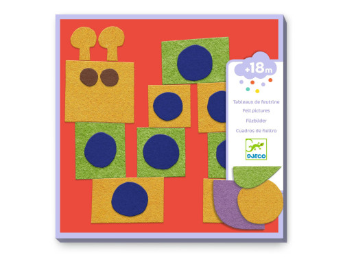 Set of felt pictures - Djeco - Little Creatures