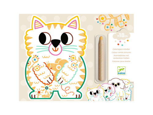 Set of coloring sheets Household Animals - Djeco - 12 pcs.