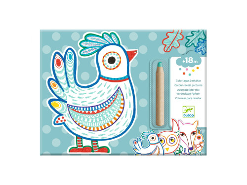 Set of coloring sheets Forest Animals - Djeco - 12 pcs.