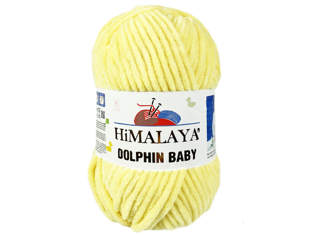 Himalaya Dolphin Baby Chenille Yarn, Yellow - 80302