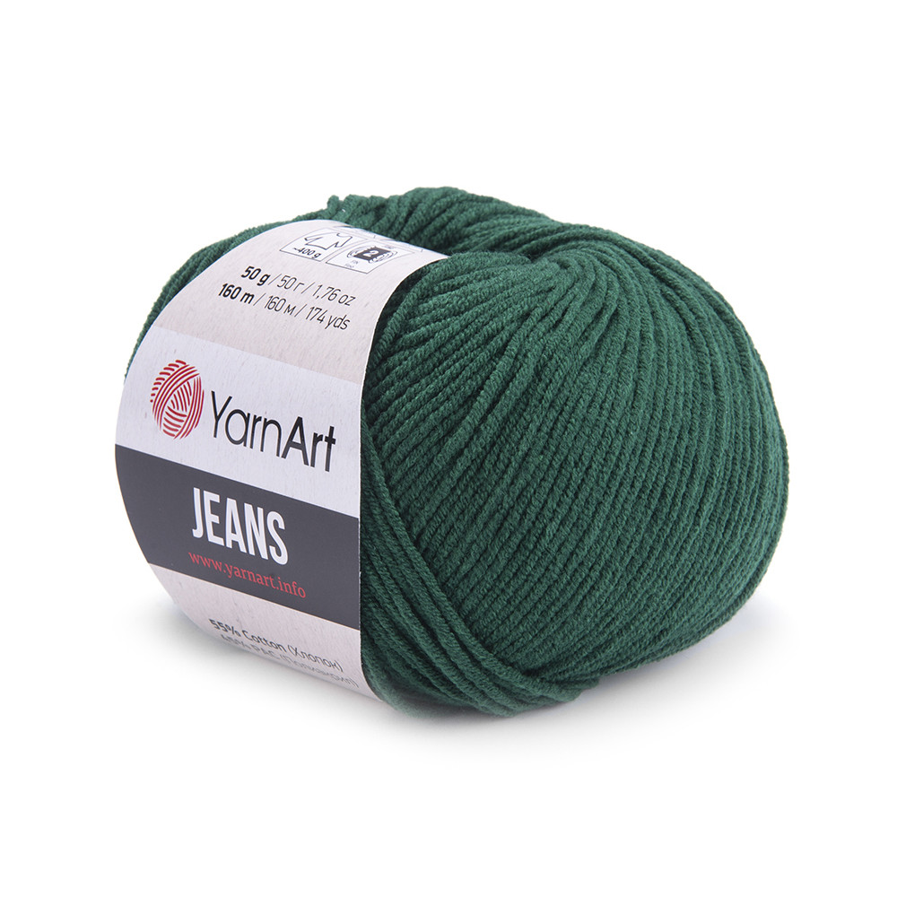 Jeans cotton-acrylic knitting yarn - YarnArt - 92, 50 g, 160 m