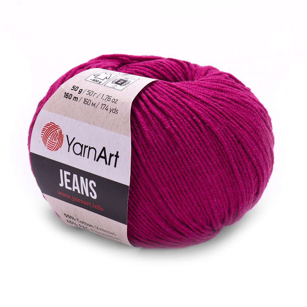 Jeans cotton-acrylic knitting yarn - YarnArt - 91, 50 g, 160 m
