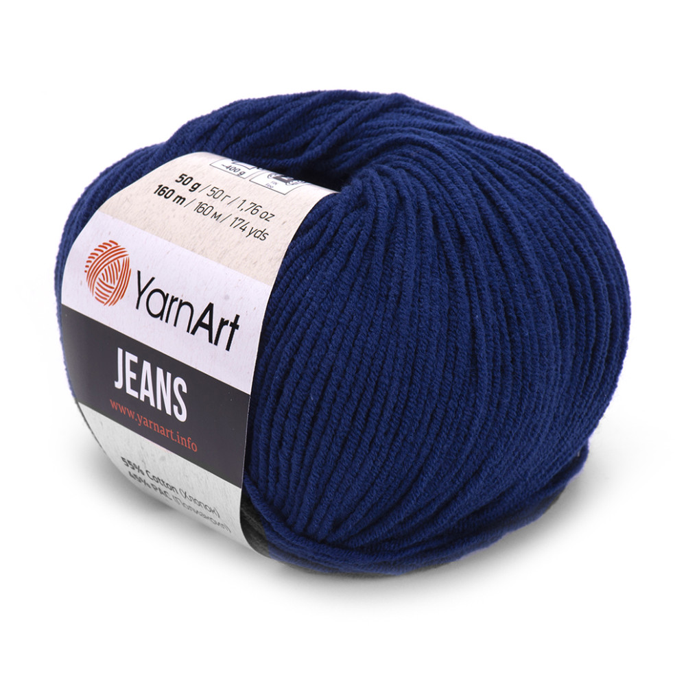 Jeans cotton-acrylic knitting yarn - YarnArt - 54, 50 g, 160 m