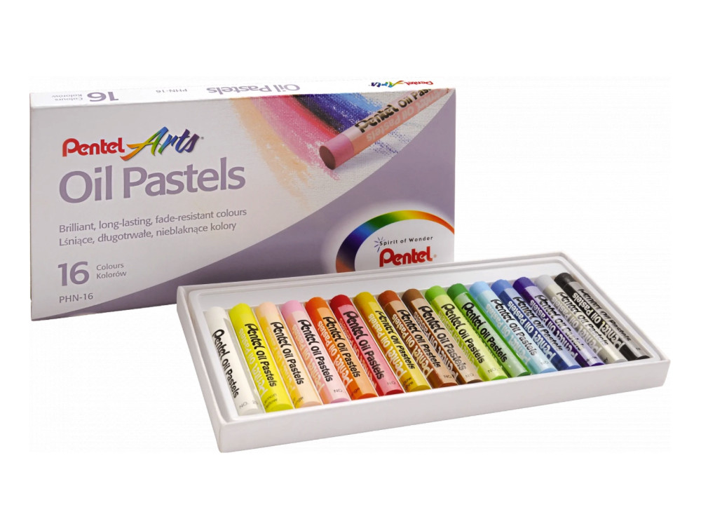 Zestaw pasteli olejnych - Pentel - 16 kolorów