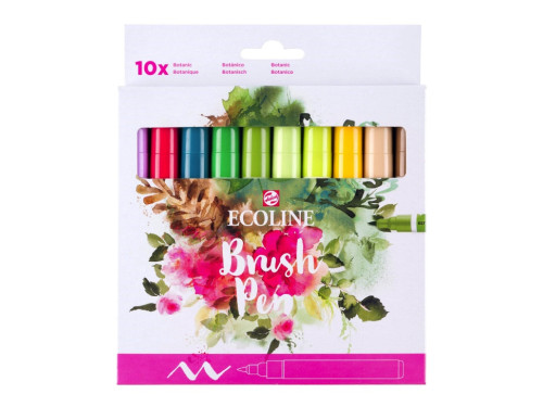Brush Pen watercolor set Ecoline Botanic - Talens - 10 pcs.