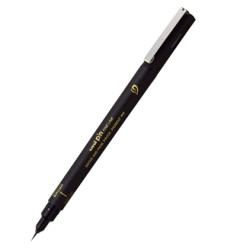 Cienkopis kreślarski z pędzelkiem Brush Fine Liner 500 - Uni - black