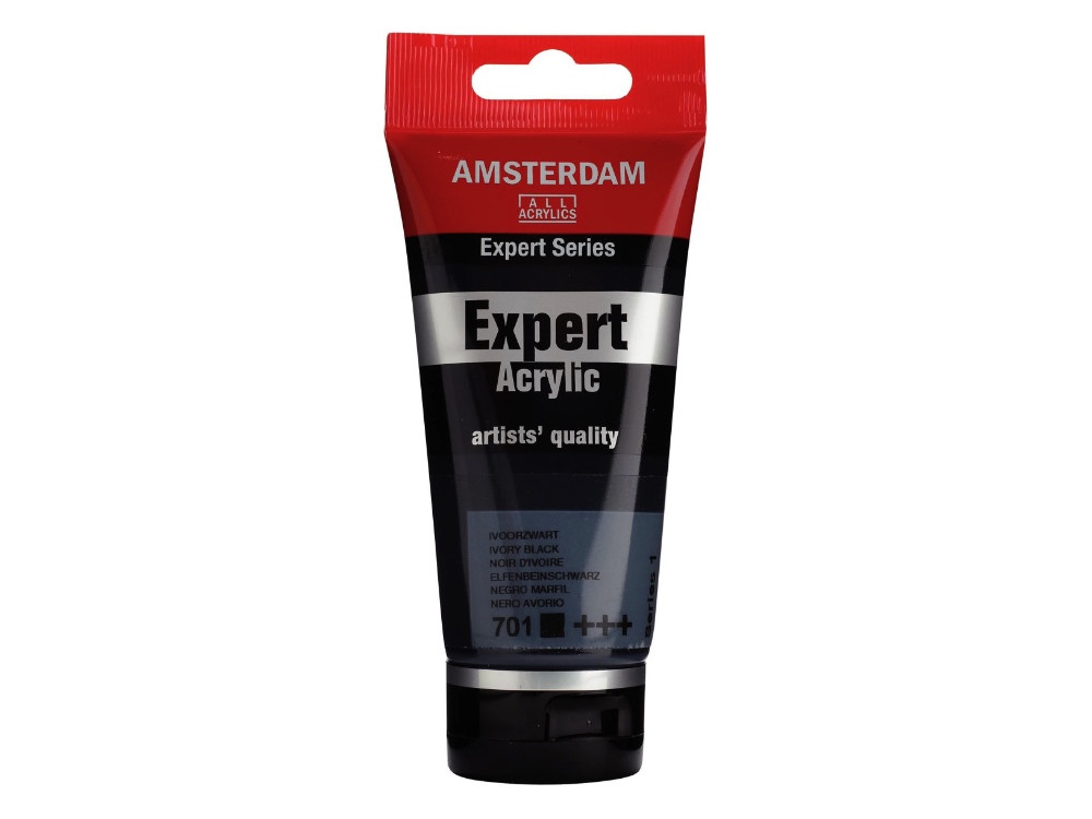Expert acrylic paint - Amsterdam - 701, Ivory Black, 75 ml