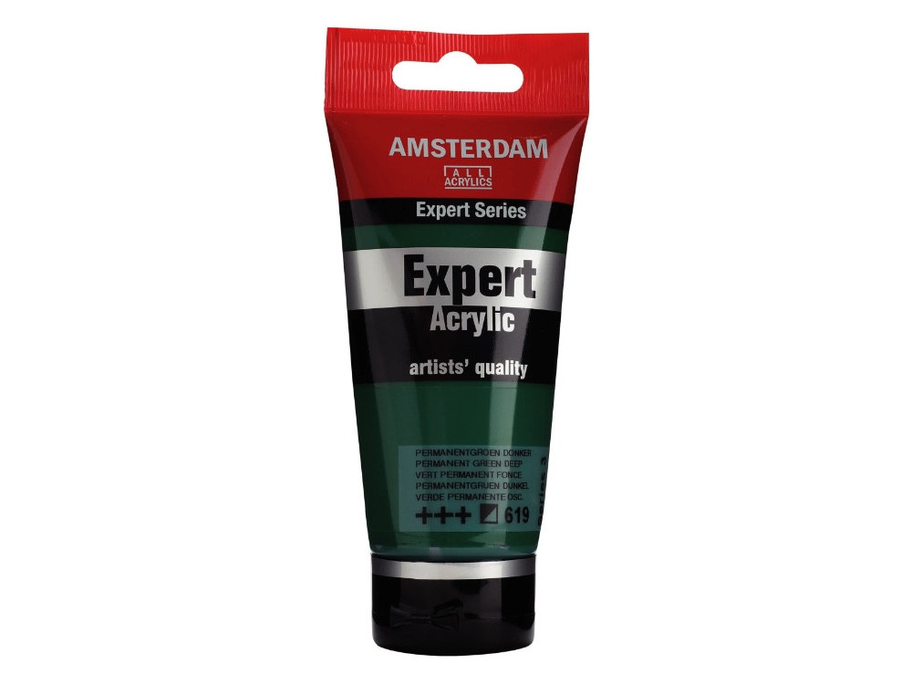 Expert acrylic paint - Amsterdam - 619, Permanent Green Deep, 75 ml